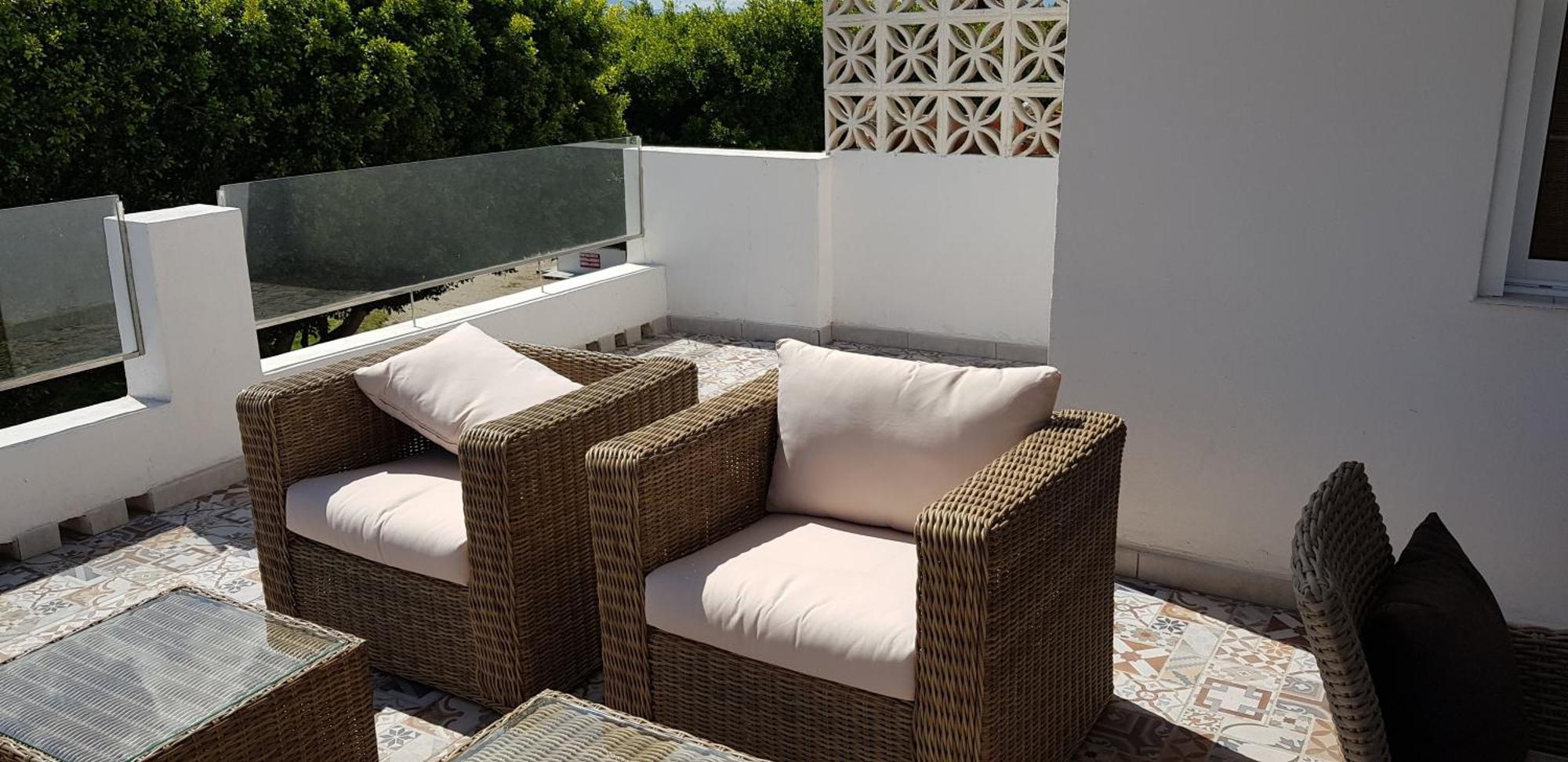 Beachfront House Malaga Bagian luar foto